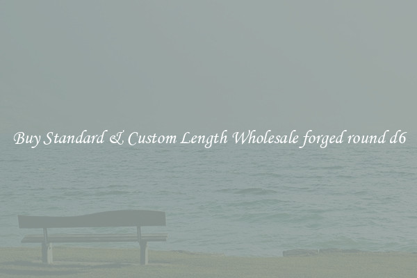 Buy Standard & Custom Length Wholesale forged round d6