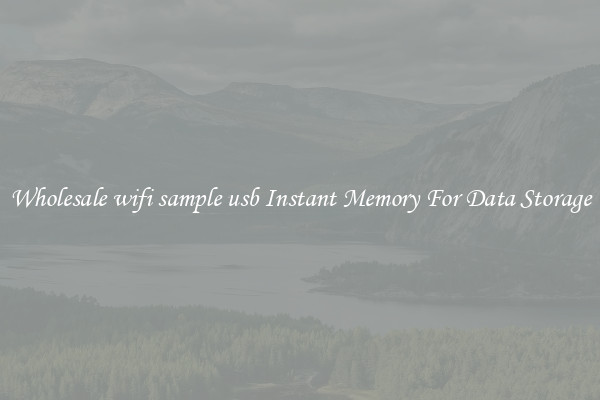 Wholesale wifi sample usb Instant Memory For Data Storage