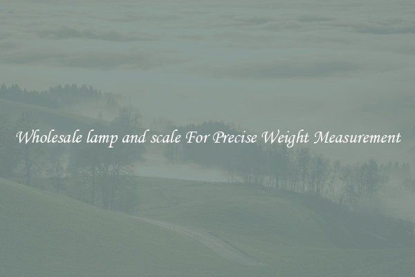 Wholesale lamp and scale For Precise Weight Measurement