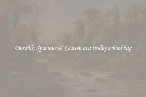 Durable, Spacious & Custom eva trolley school bag