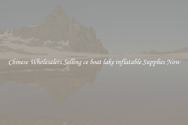 Chinese Wholesalers Selling ce boat lake inflatable Supplies Now