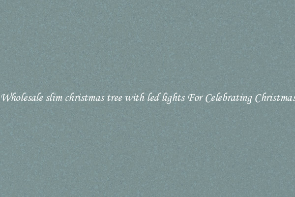 Wholesale slim christmas tree with led lights For Celebrating Christmas