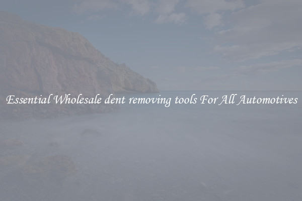 Essential Wholesale dent removing tools For All Automotives