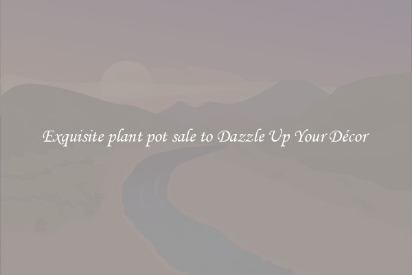 Exquisite plant pot sale to Dazzle Up Your Décor 