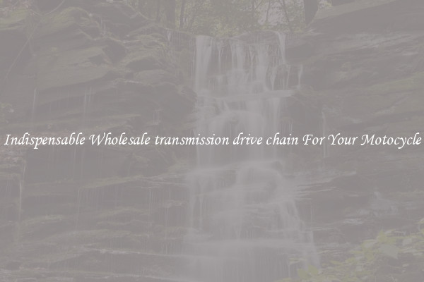 Indispensable Wholesale transmission drive chain For Your Motocycle