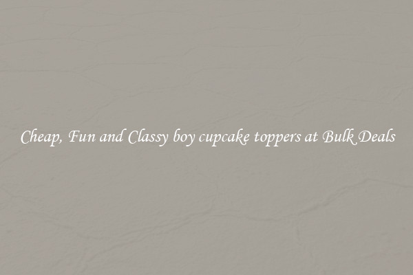 Cheap, Fun and Classy boy cupcake toppers at Bulk Deals